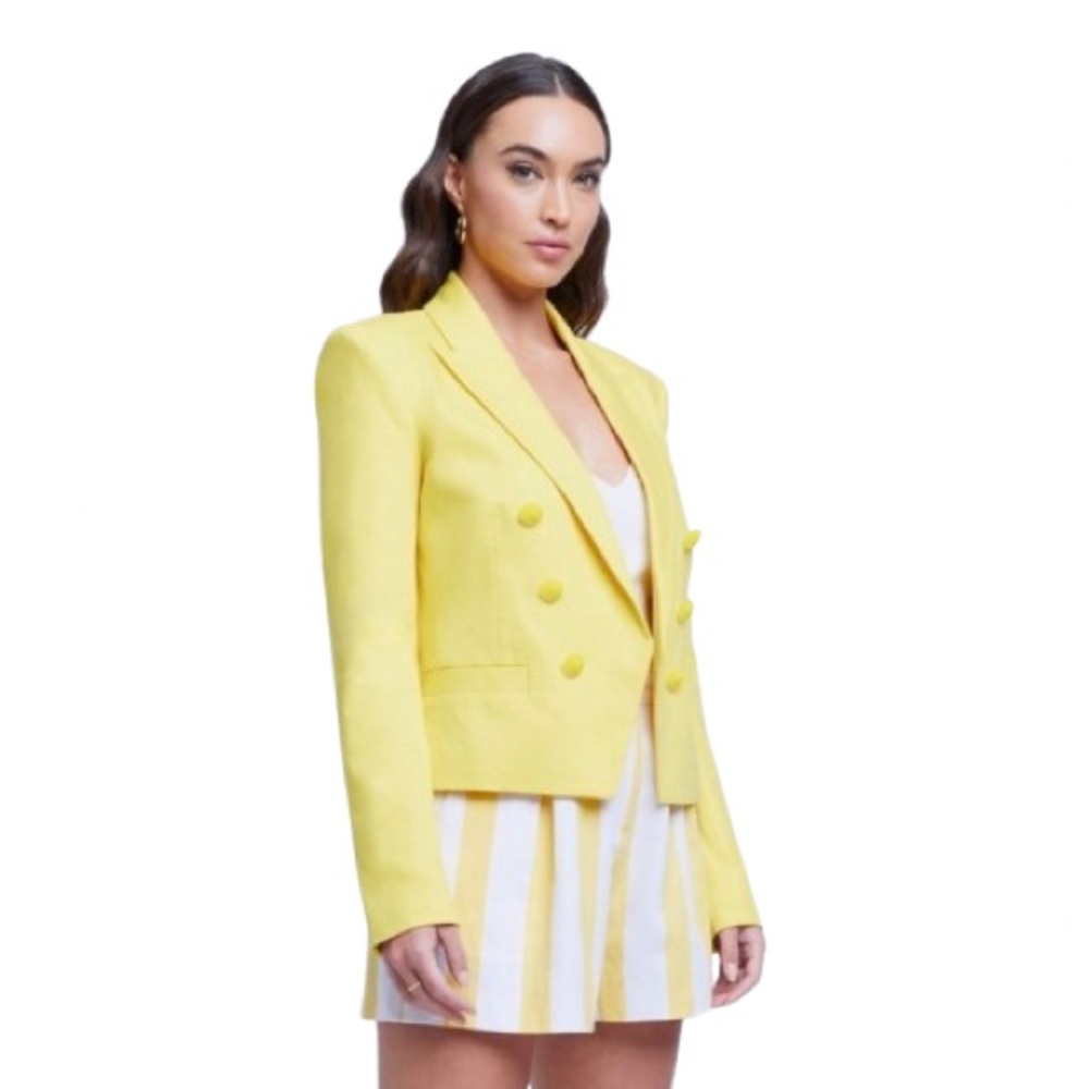 L'AGENCE Brooke Linen Blazer